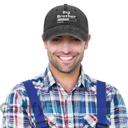 Big Brother Loading Fashion Washed Baseball Cap Hat Outdoor Activities