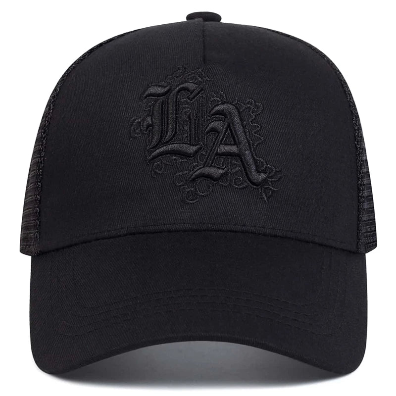 Unisex Letter Embroidery Baseball Net Caps