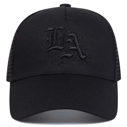 Unisex Letter Embroidery Baseball Net Caps