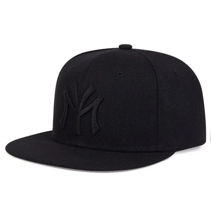 Unisex Letter Embroidered Adjustable Hip-Hop Snapback Cap