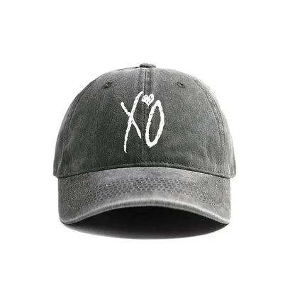 XO The Weekend Baseball Cap Distressed Hats Cap Men Retro Outdoor Summer Adjustable Dad Hat Fashion