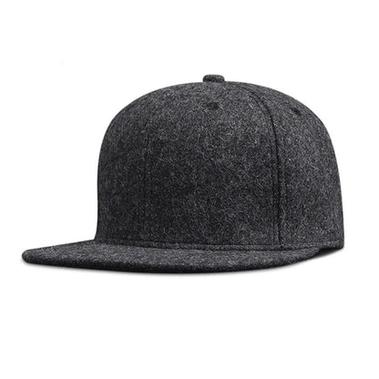Woolen New York Fitted Flat Brim Snapback cap