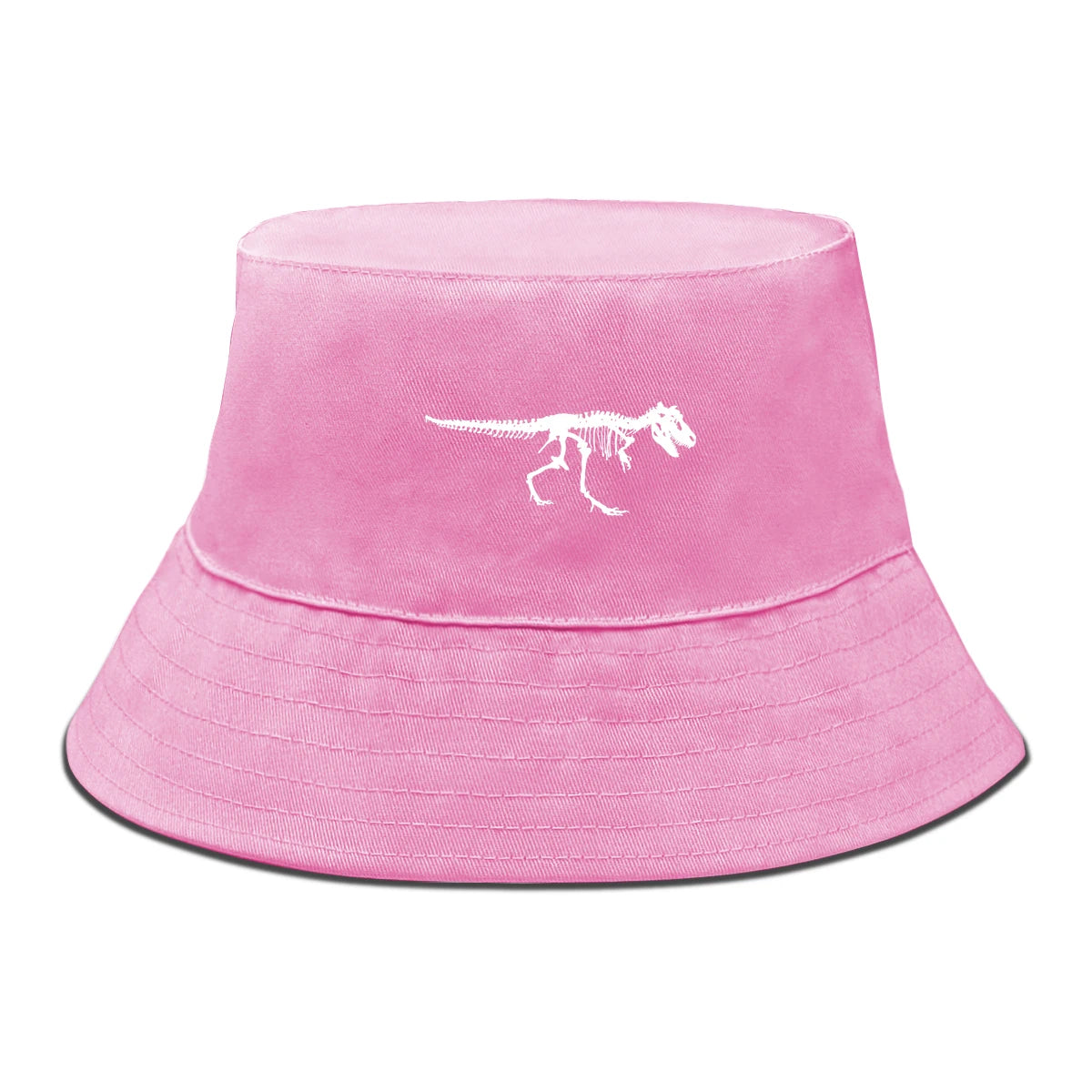 Skeleton Dinosaur Print Bucket Hat