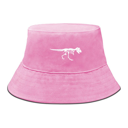Skeleton Dinosaur Print Bucket Hat