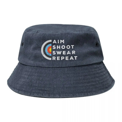 Aim Shoot Swear Bucket Hat