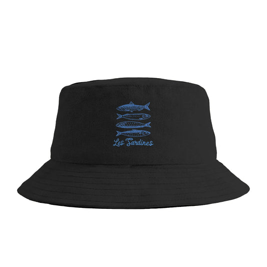 Les Sardines Tinned Fish Retro Bucket Hat