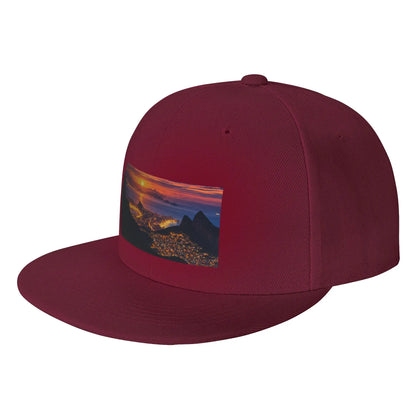 Fashion City Flat Brim Sporty Casual Snapback Cap