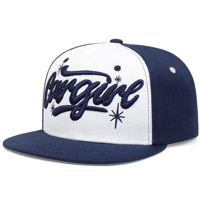 Luxury Flat Top Baseball Cap Adjustable Hip Hop Snapback