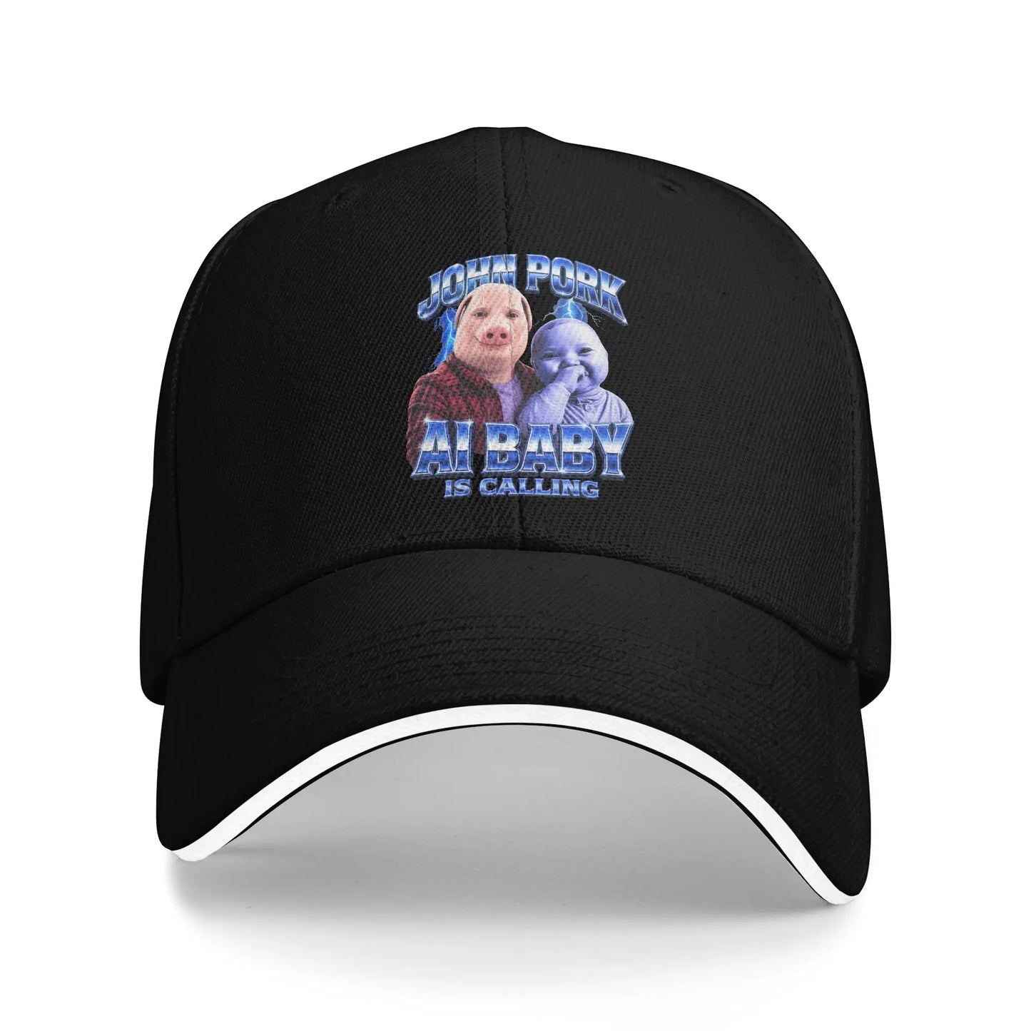 Baby John Pork Is Calling Y2K Retro Trucker Baseball Cap