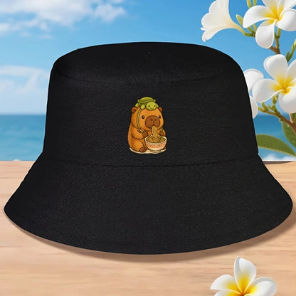 Capybara Ramen Turtle Kawaii Bucket Hat
