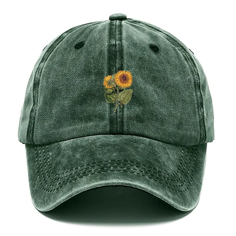 Trendy Sunflower Embroidery Baseball Cap