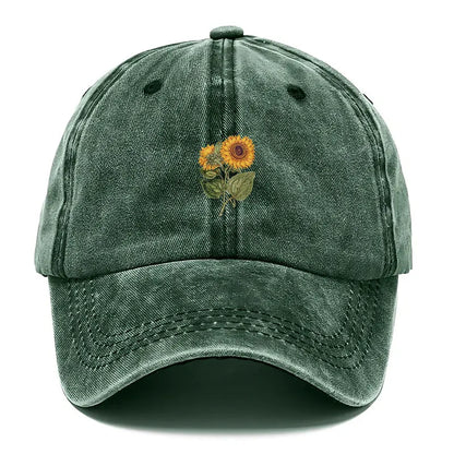 Trendy Sunflower Embroidery Baseball Cap