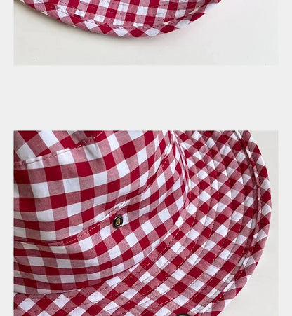 Black Dot Bucket Hats Women Versatile Sweet