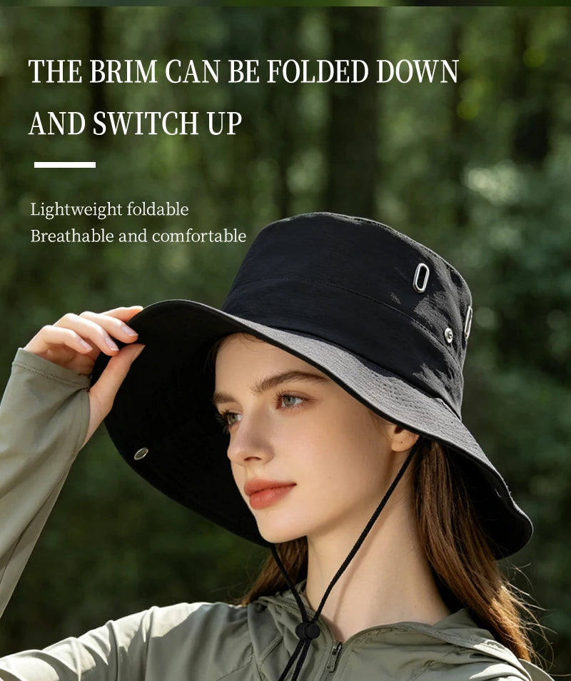 Elk Forest Print Outdoor Bucket Hat
