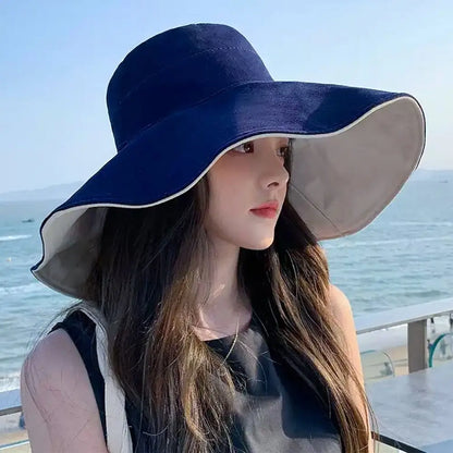 Spring Summer Double Sided Bucket Hat Big