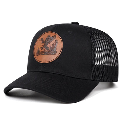 Bird Print Unisex Hip Hop Mesh Snapback Cap
