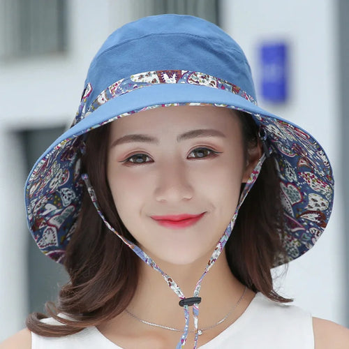 Korean Style Windproof Breathable Panama Bucket Hat