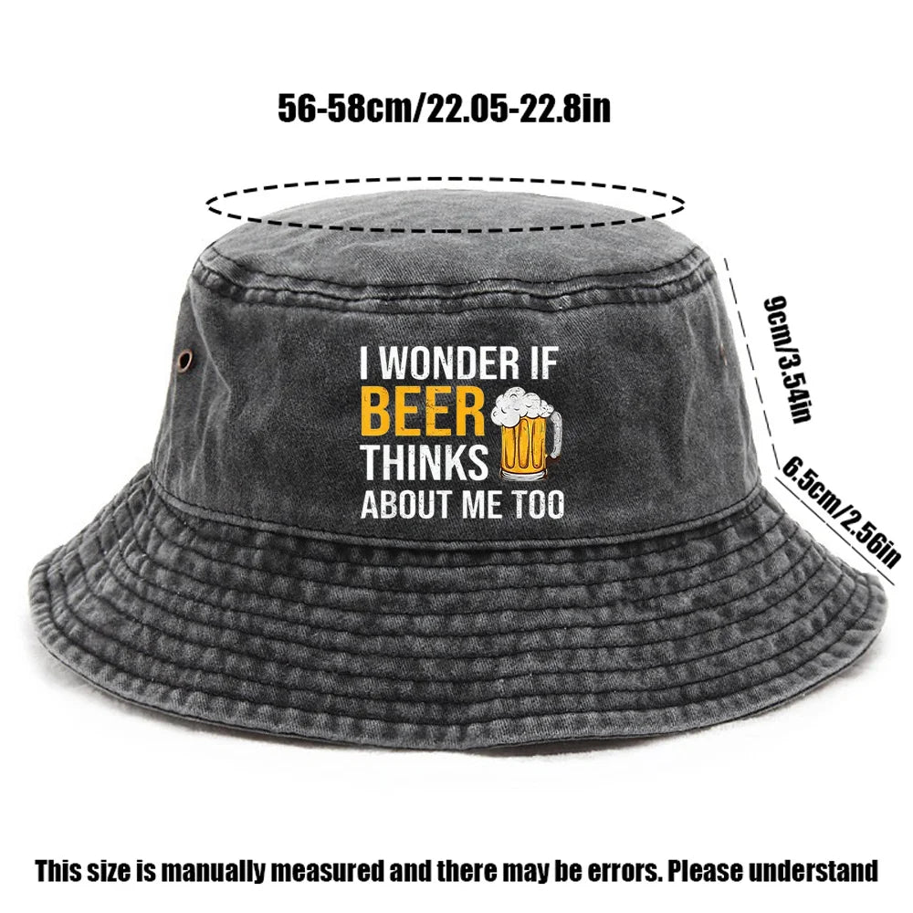 Beer Style Classic Bucket Hat Foldable Beach Cap