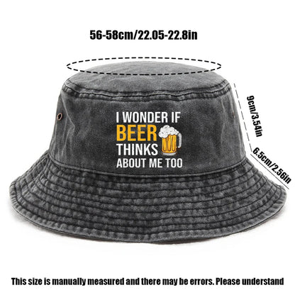 Beer Style Classic Bucket Hat Foldable Beach Cap