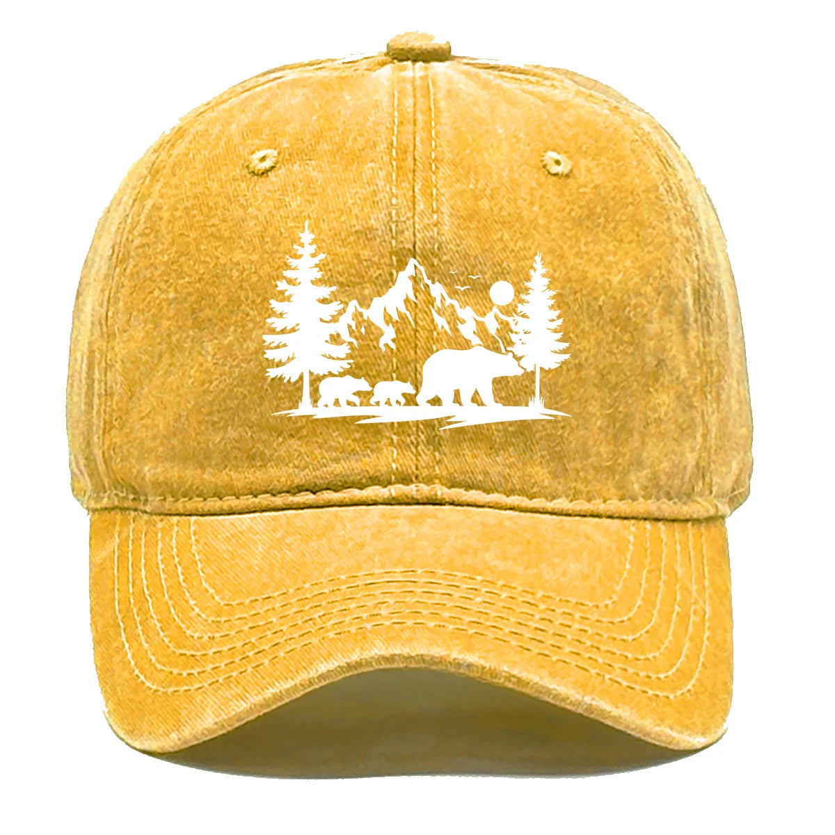 Forest Mountain Vintage Baseball Cap