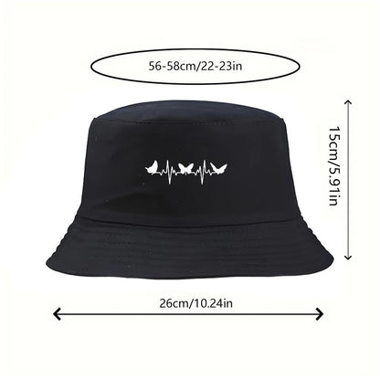 Butterfly Heartbeat Y2K Vintage Streetwear Bucket Hat