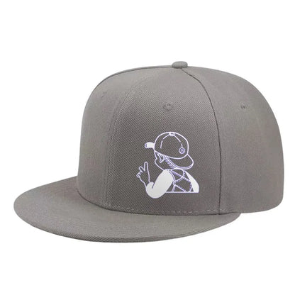 Cartoon Boy Peace Snapback Cap