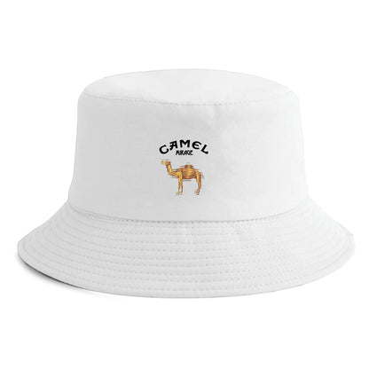 Reversible Camel Print Retro Bucket Hat
