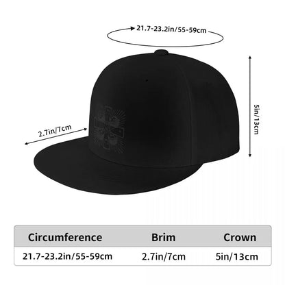 2026 Rosy Cross Black Sports Snapback Cap