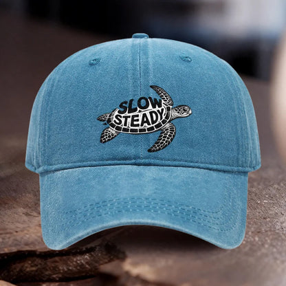 Slow Steady Sea Turtle Baseball Cap