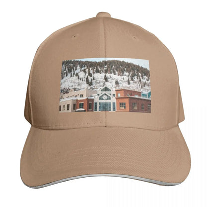 Park City Utah Old Town Winter Mountains Baseball Cap