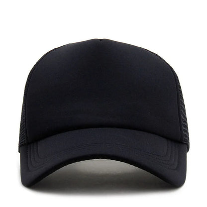 Unisex Cap Casual Plain Mesh Baseball Cap Adjustable Snapback Hats