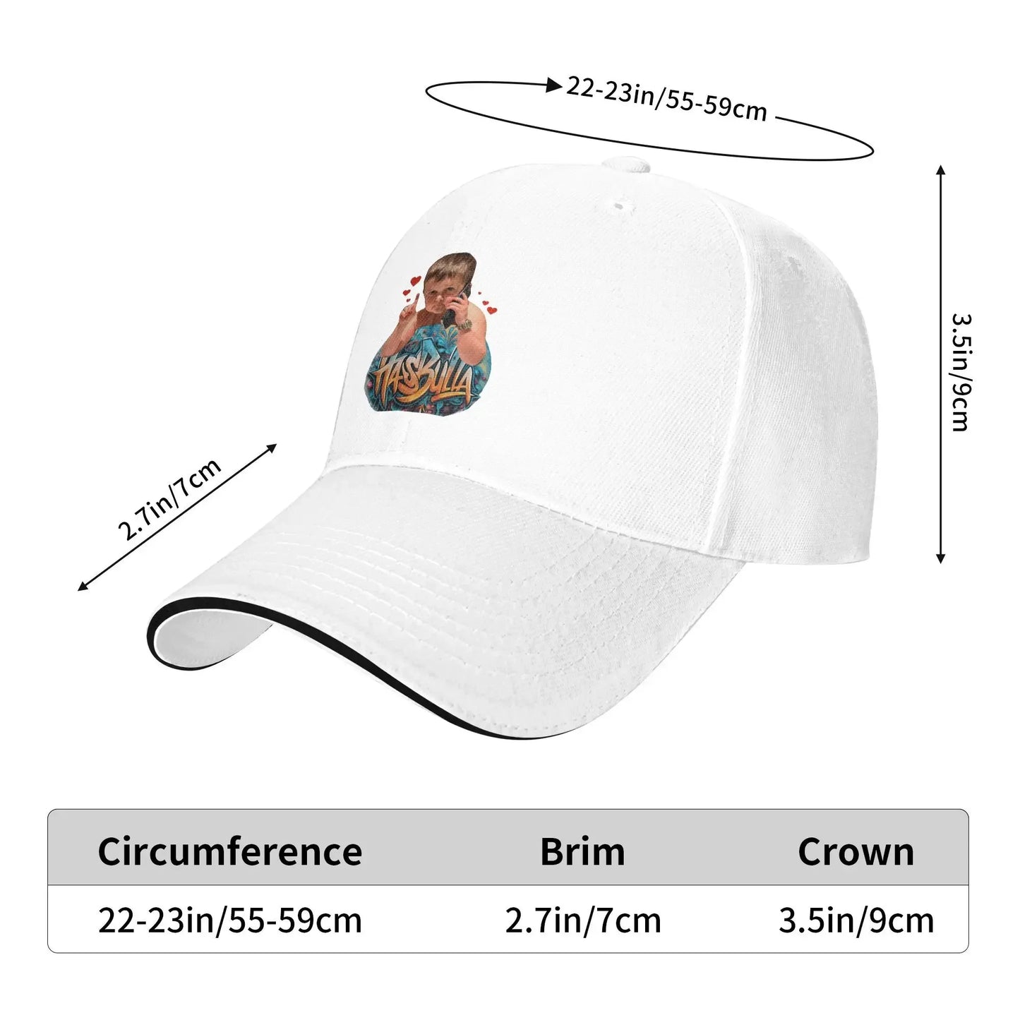 Hasbulla Magomedov Money Talks Y2K Retro Baseball Cap