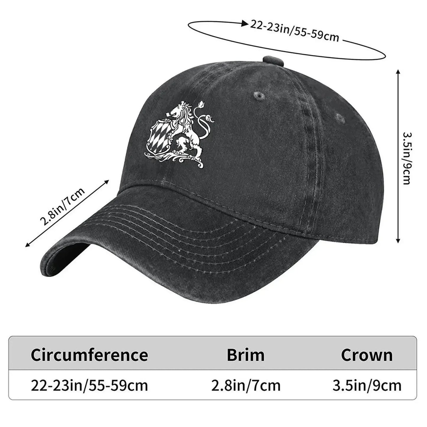 Bavaria Lion Crest Luxury Baseball Cap