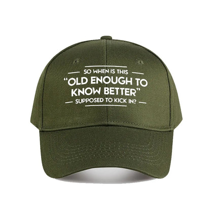 Funny Quote Snapback Baseball Cap