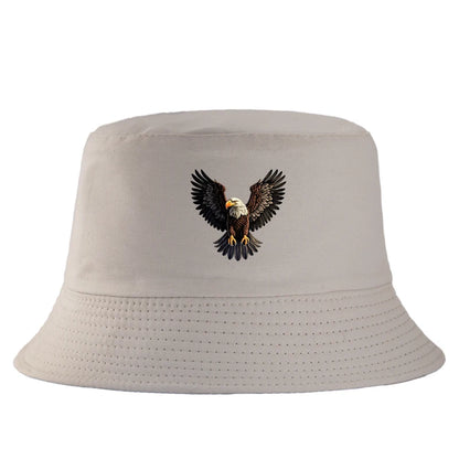 Eagle Print Cotton Bucket Hat
