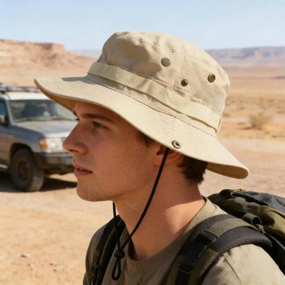 Quick-Dry Mesh Wide Brim Fishing Bucket Hat