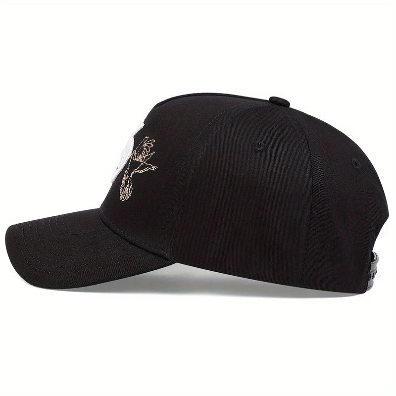 Fashion S Letter Embroidered Cotton Snapback Baseball Cap