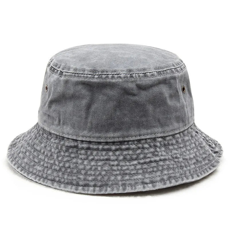 Vintage Washed Denim Bucket Hat