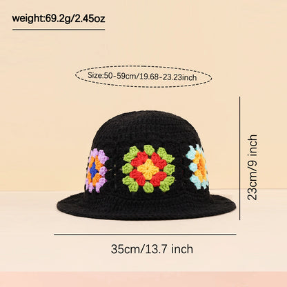 Colorful Floral Patchwork Bucket Hat