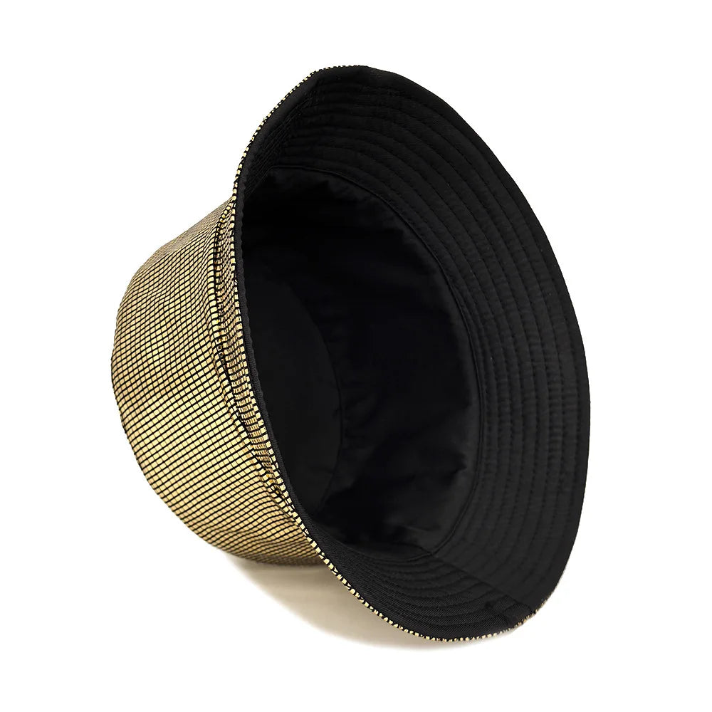 Fashion Bling Panama Women Men Decorate Bucket Hat