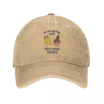 SpongeBob Fry Cook Distressed Baseball Cap