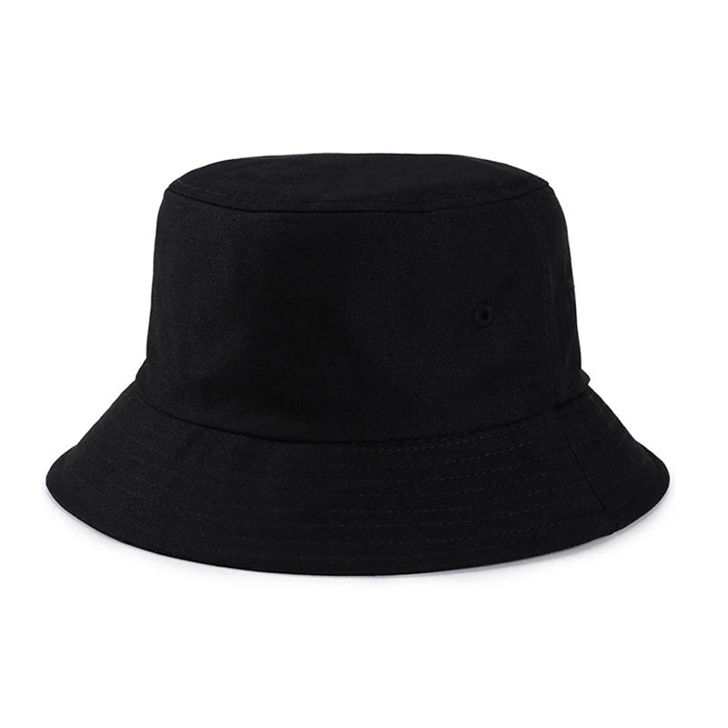 Solid Color Cotton Summer Bucket Hat