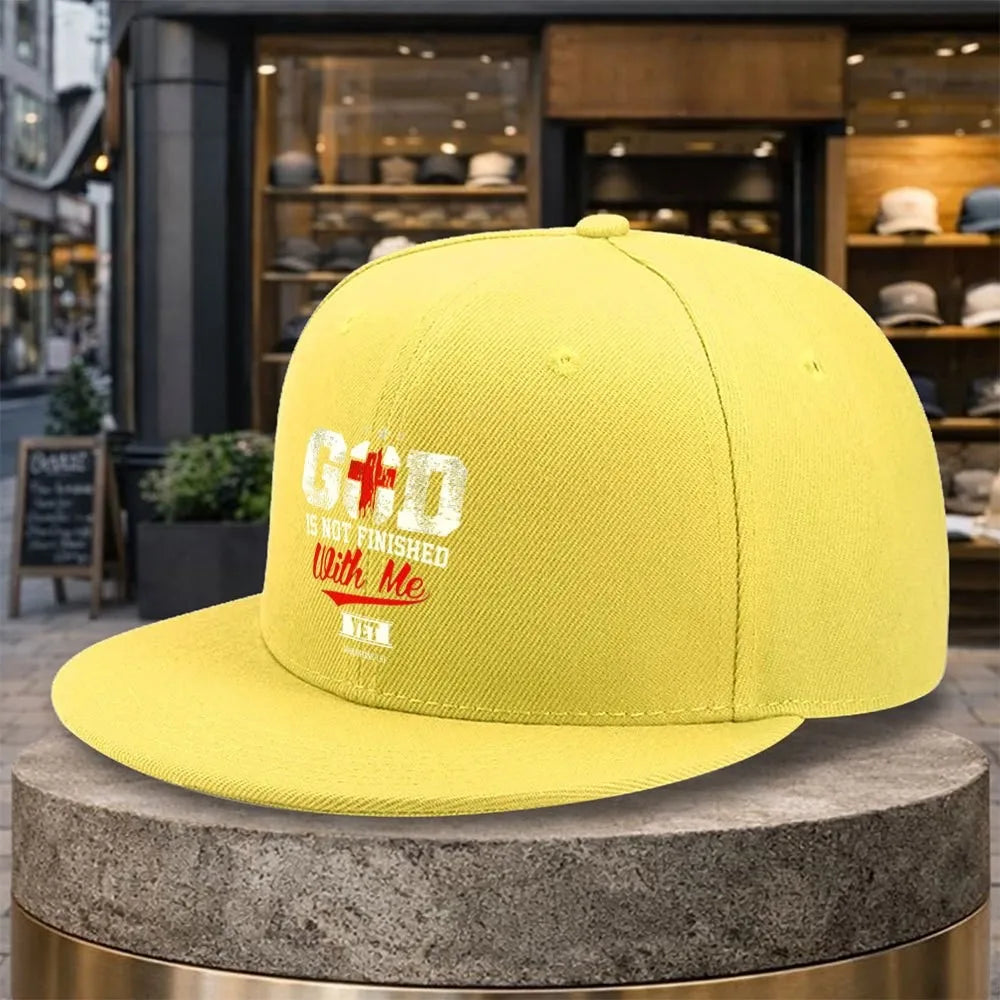 God Is Not Finished With Me Christian Snapback Cap