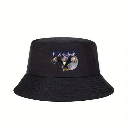 Eagle Moon Graphic Bucket Hat