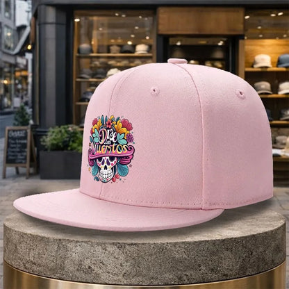 Dia De Los Muertos Skull Floral Snapback Cap