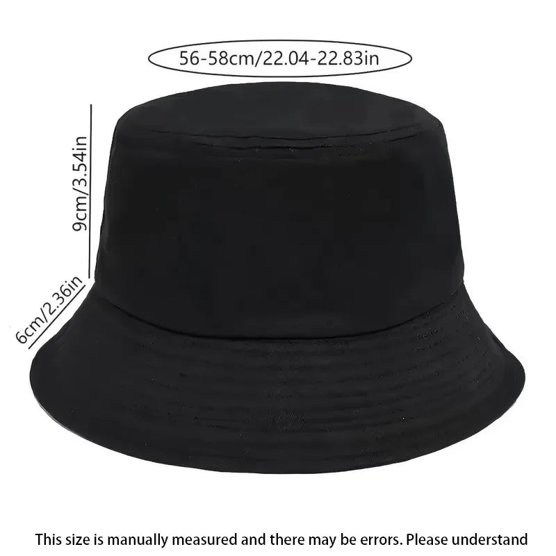 Retro Soccer Embroidered Denim Bucket Hat