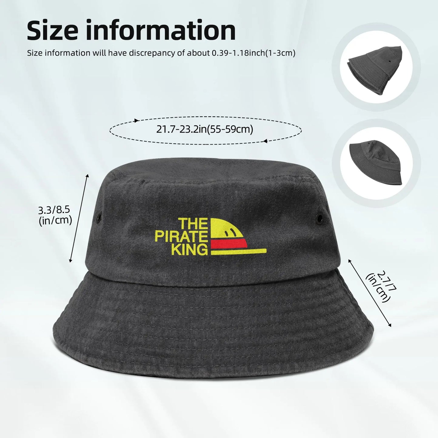 Travel Headwear The Pirate King Ones Pieces Bucket Hat