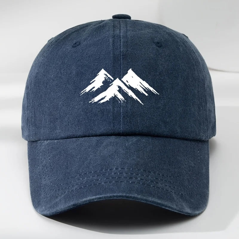 Interesting Baseball Cap Mountain Print Outdoor Men's