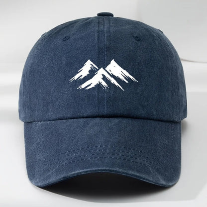 Interesting Baseball Cap Mountain Print Outdoor Men's