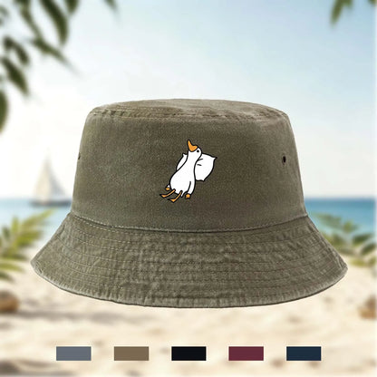 Printed Sleeping Goose Bucket Hat